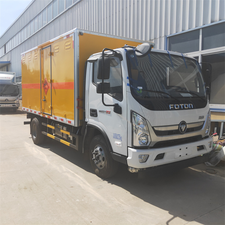 福田奧鈴易燃氣體廂式運輸車